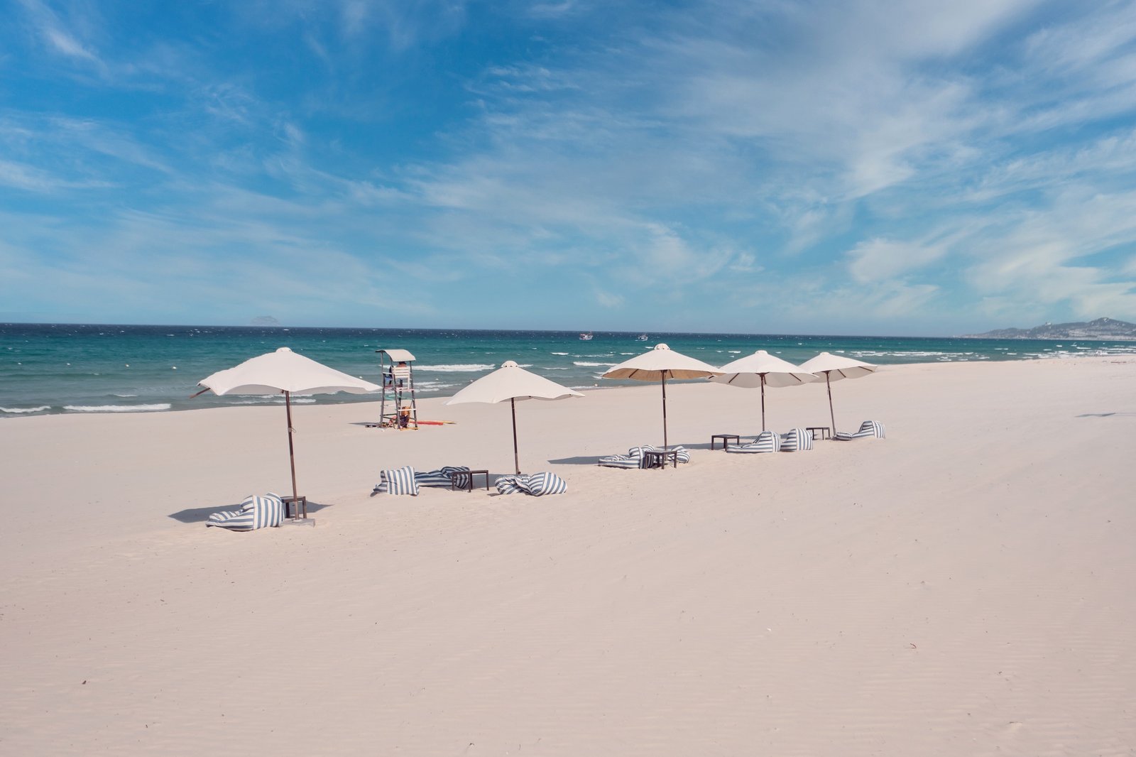 Private beach on Long Beach, Cam Ranh at sunrise