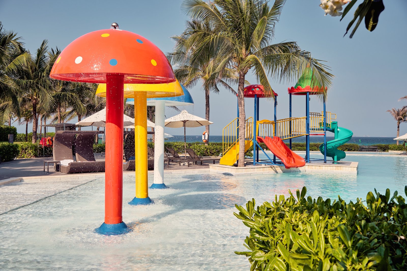 Outdoor cinema evening setup