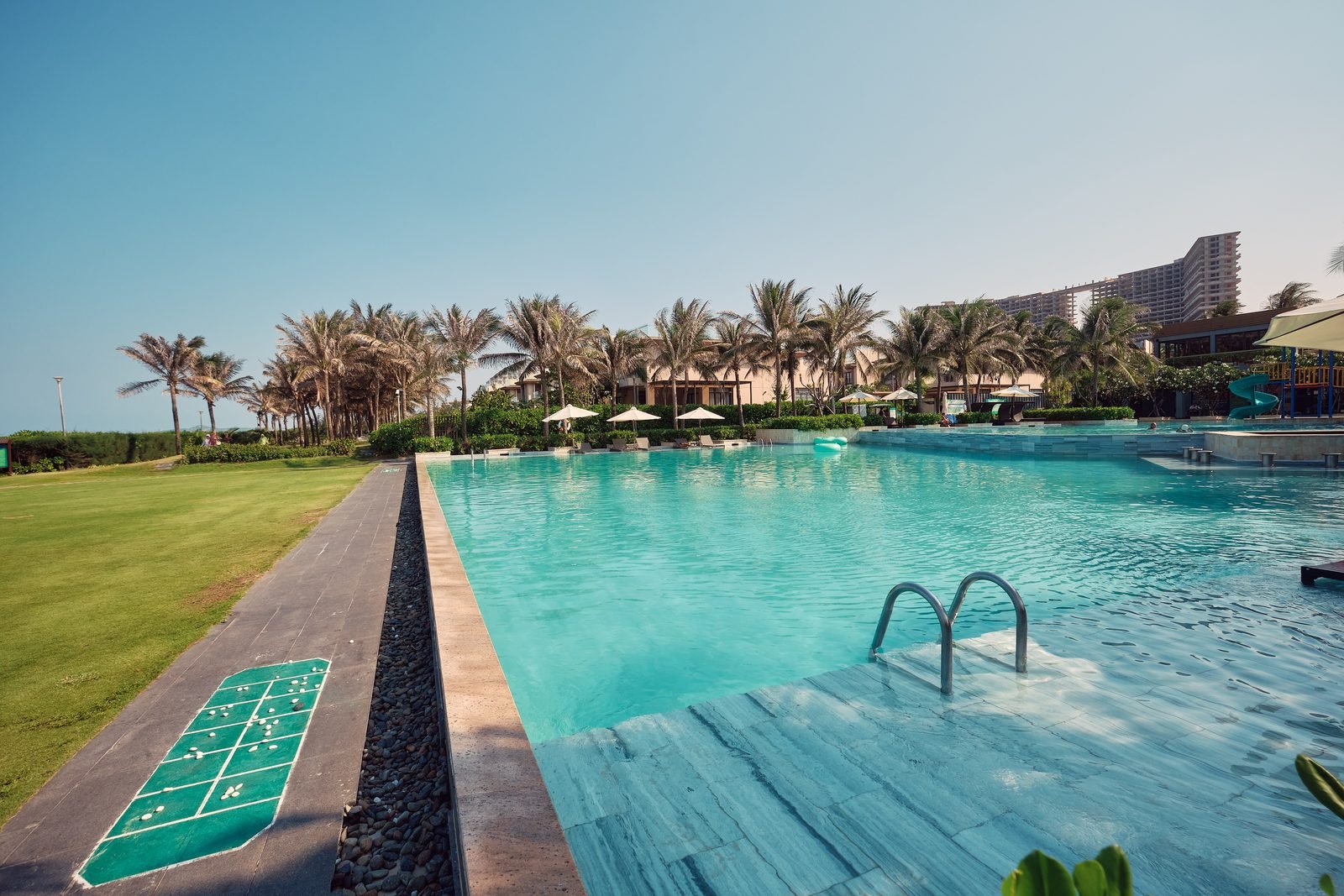 Lap pool in the morning light